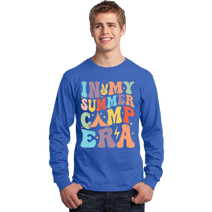 In My Summer Camp Era Retro Groovy Summer Break Gift Tall Long Sleeve T-Shirt