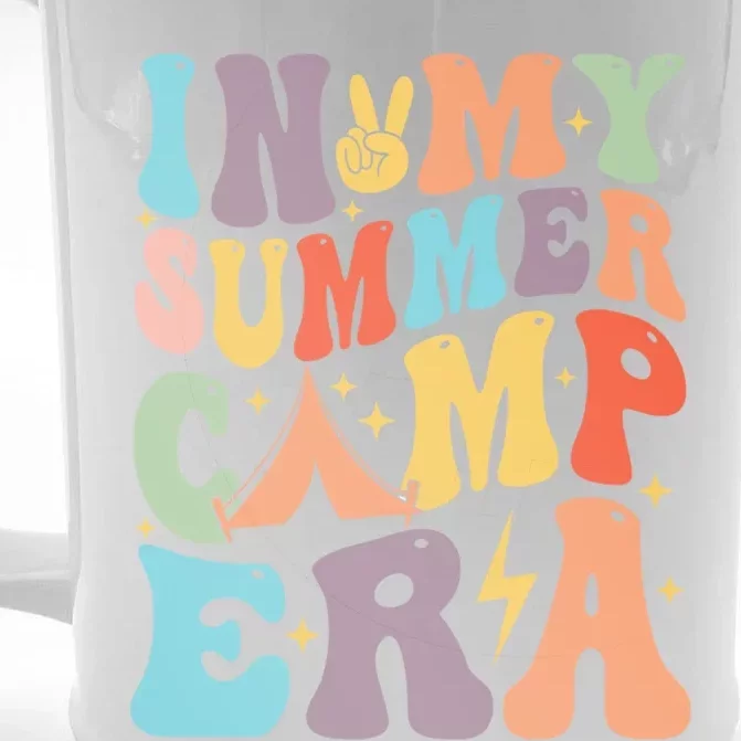 In My Summer Camp Era Retro Groovy Summer Break Gift Front & Back Beer Stein