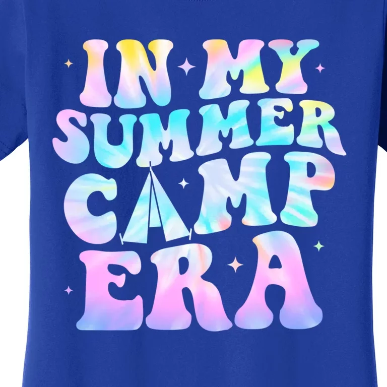 In My Summer Camp Era Tie Dye Summer Vacation Camping Lovers Gift Women's T-Shirt