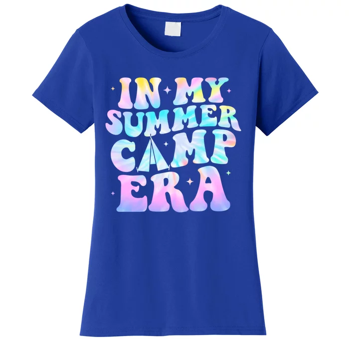 In My Summer Camp Era Tie Dye Summer Vacation Camping Lovers Gift Women's T-Shirt