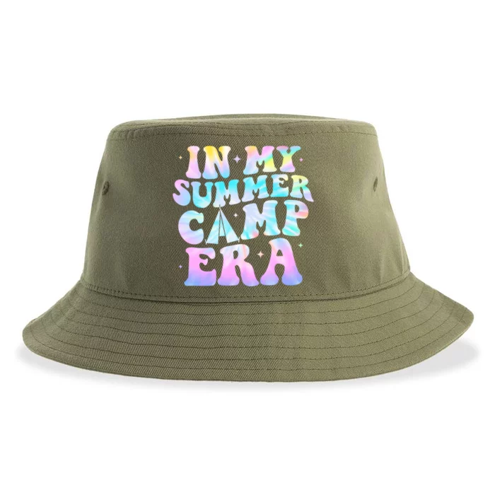 In My Summer Camp Era Tie Dye Summer Vacation Camping Lovers Gift Sustainable Bucket Hat