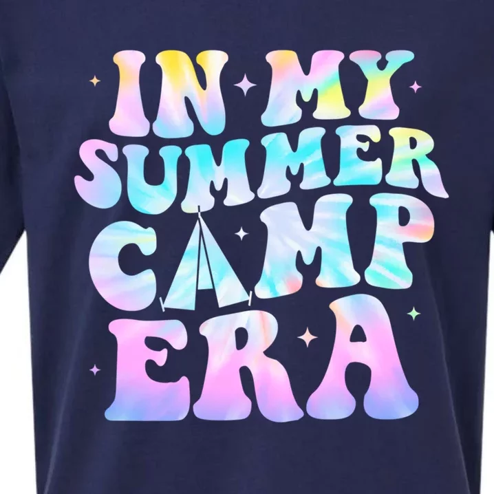 In My Summer Camp Era Tie Dye Summer Vacation Camping Lovers Gift Sueded Cloud Jersey T-Shirt