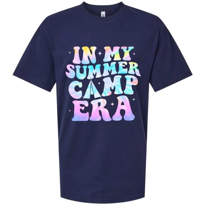 In My Summer Camp Era Tie Dye Summer Vacation Camping Lovers Gift Sueded Cloud Jersey T-Shirt