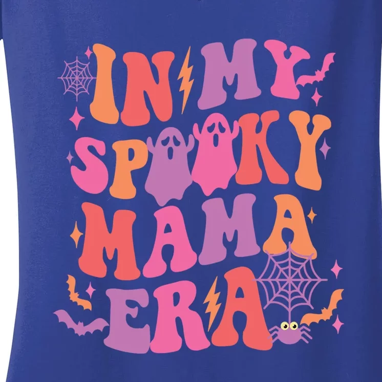 In My Spooky Mama Era Halloween Spooky Mom Gift Women's V-Neck T-Shirt