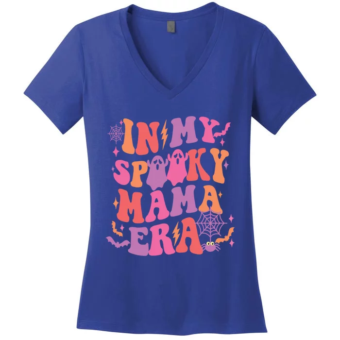 In My Spooky Mama Era Halloween Spooky Mom Gift Women's V-Neck T-Shirt