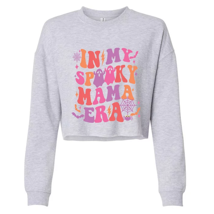 In My Spooky Mama Era Halloween Spooky Mom Gift Cropped Pullover Crew