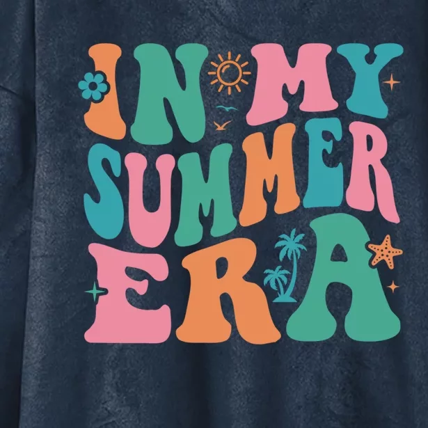 In My Summer Era Funny Summer Gift Hooded Wearable Blanket