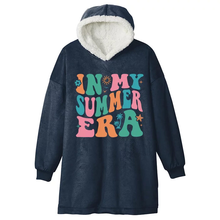 In My Summer Era Funny Summer Gift Hooded Wearable Blanket