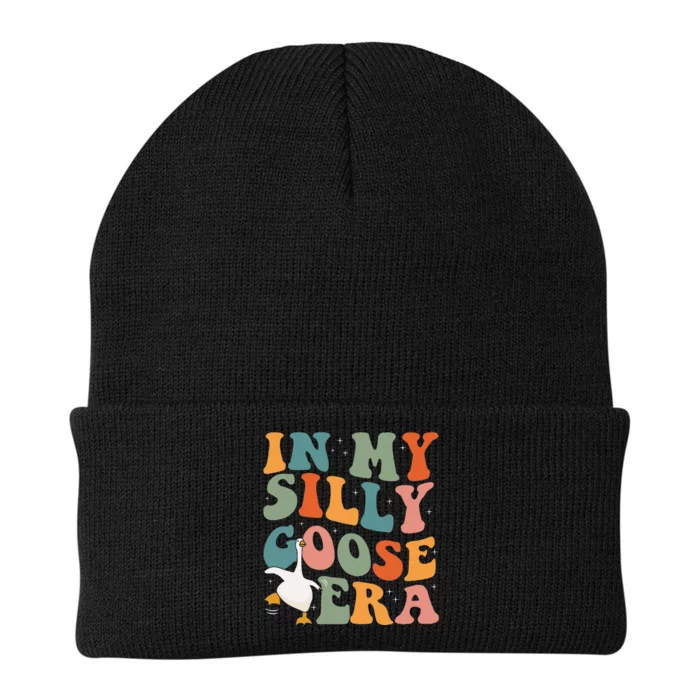 In My Silly Goose Era Funny Retro Silly Goose Knit Cap Winter Beanie