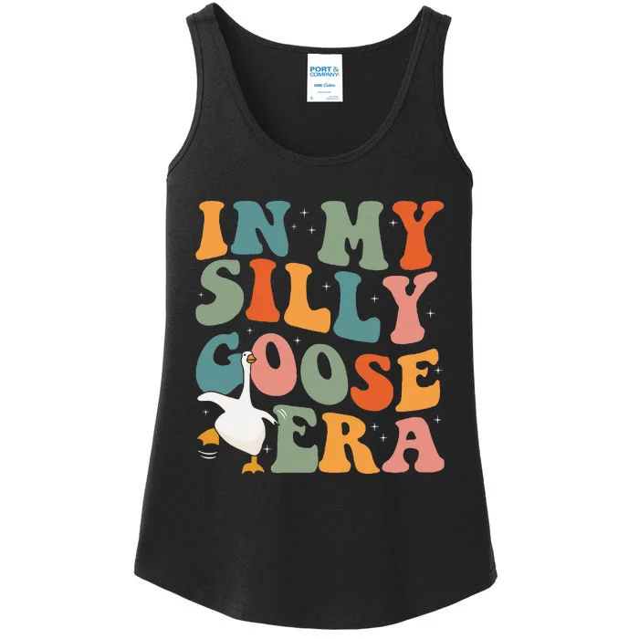 In My Silly Goose Era Funny Retro Silly Goose Ladies Essential Tank