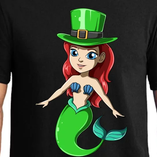 Irish Mermaid St Patrick's Day Mermaid Lucky Mermaid Themed Gift Pajama Set