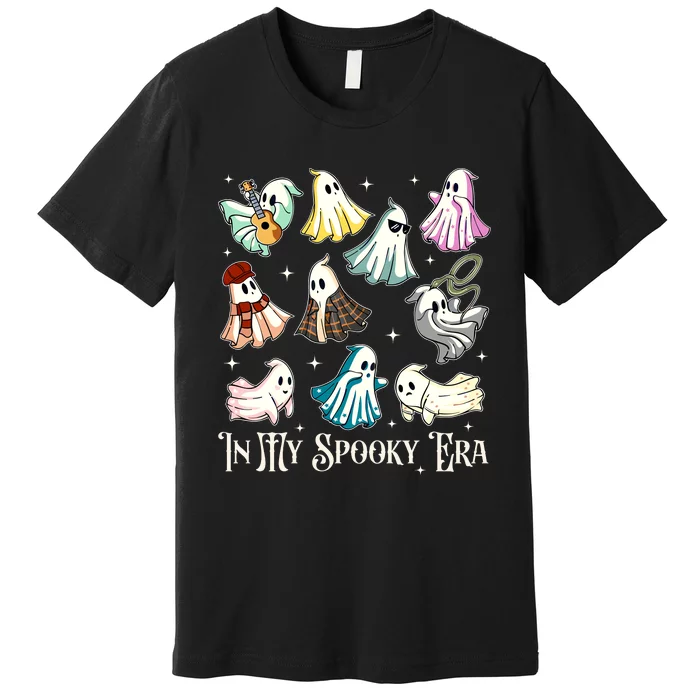 In My Spooky Era Music Lover Cute Ghost Halloween Costume Premium T-Shirt