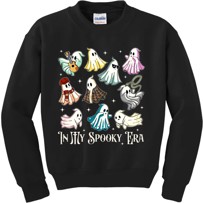 In My Spooky Era Music Lover Cute Ghost Halloween Costume Kids Sweatshirt