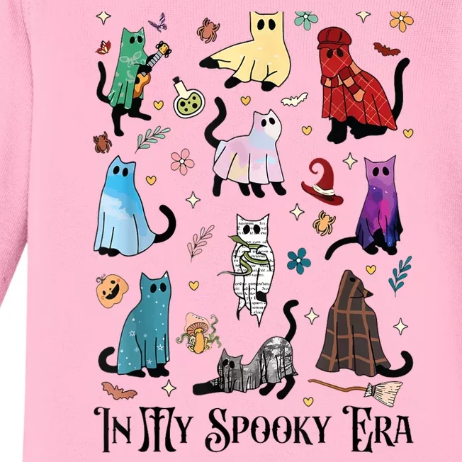 In My Spooky Era Cute Cat Halloween Tay Halloween Gift Baby Long Sleeve Bodysuit