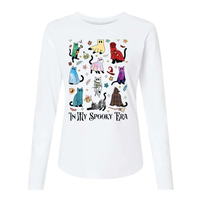 In My Spooky Era Cute Cat Halloween Tay Halloween Gift Womens Cotton Relaxed Long Sleeve T-Shirt