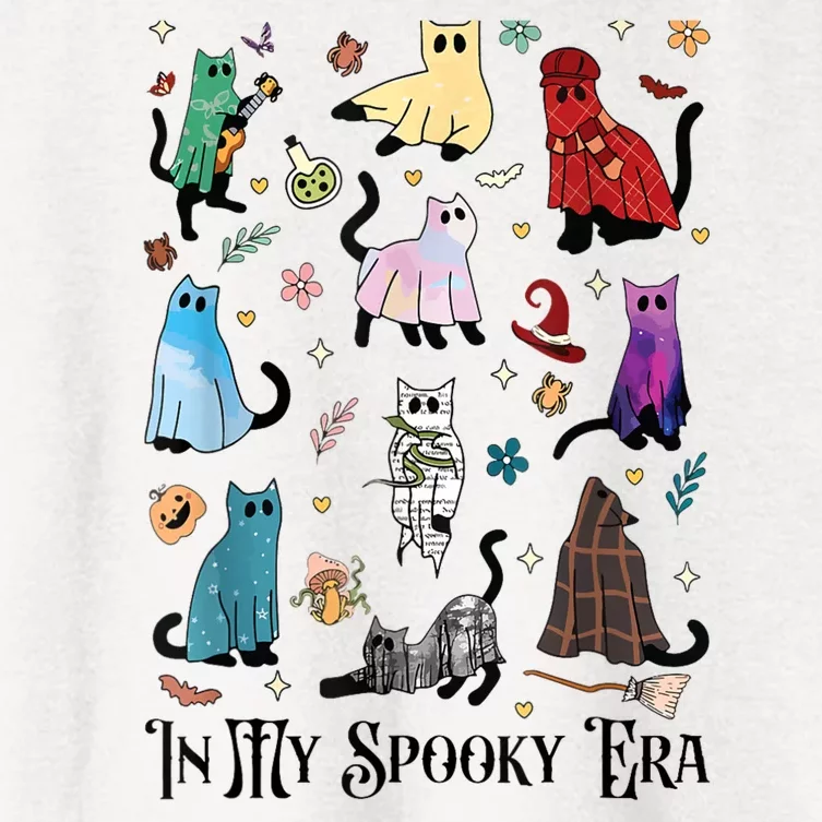 In My Spooky Era Cute Cat Halloween Tay Halloween Gift Women's Crop Top Tee