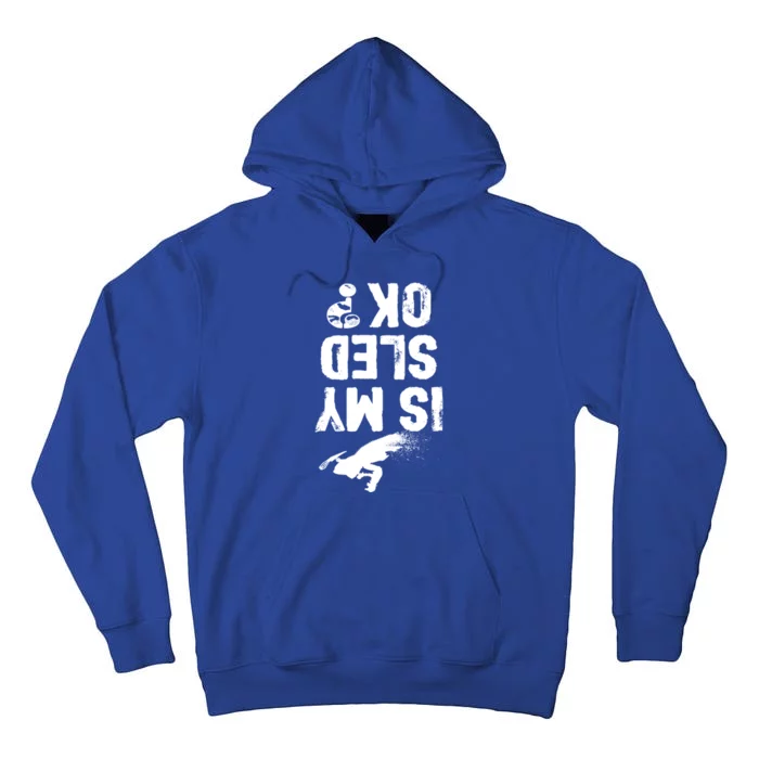 Is My Sled Ok? Funny Snowmobile Rider Snowmobiling Gift Tall Hoodie