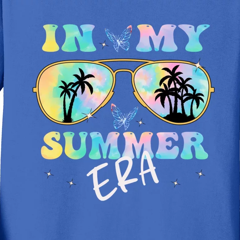 In My Summer Era Last Day Of School Tie Dye Funny Summer Funny Gift Kids Long Sleeve Shirt