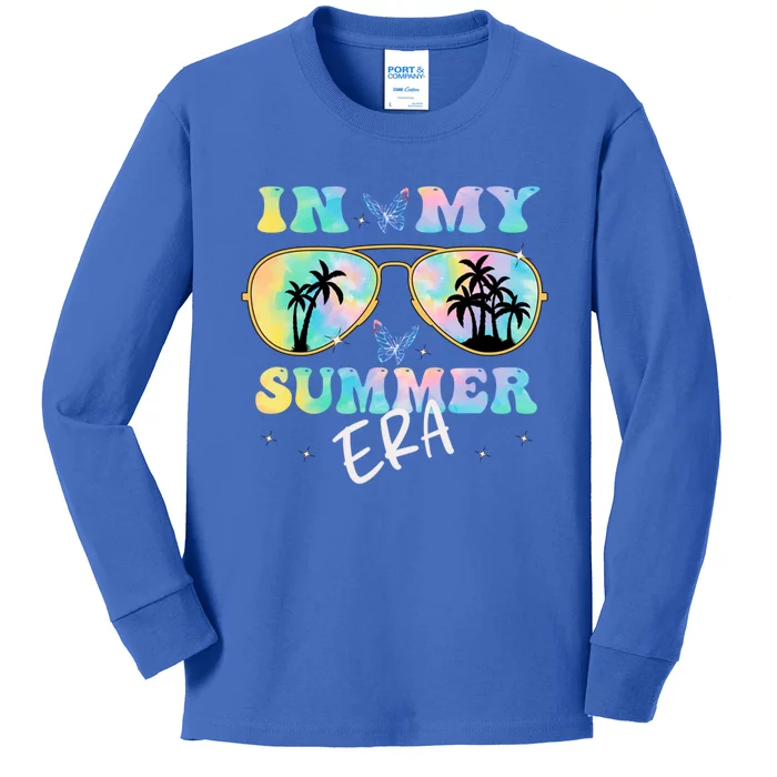 In My Summer Era Last Day Of School Tie Dye Funny Summer Funny Gift Kids Long Sleeve Shirt