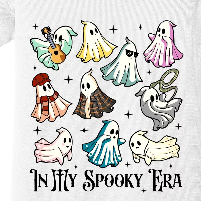 In My Spooky Era Music Lover Cute Ghost Halloween Costume Baby Bodysuit