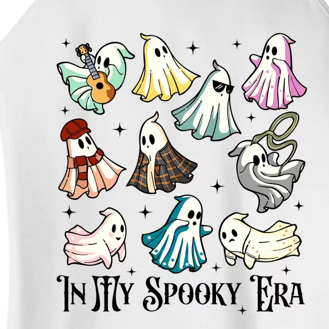 In My Spooky Era Music Lover Cute Ghost Halloween Costume Women’s Perfect Tri Rocker Tank