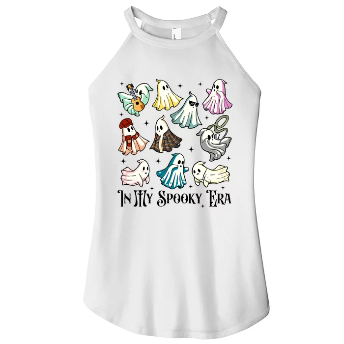 In My Spooky Era Music Lover Cute Ghost Halloween Costume Women’s Perfect Tri Rocker Tank