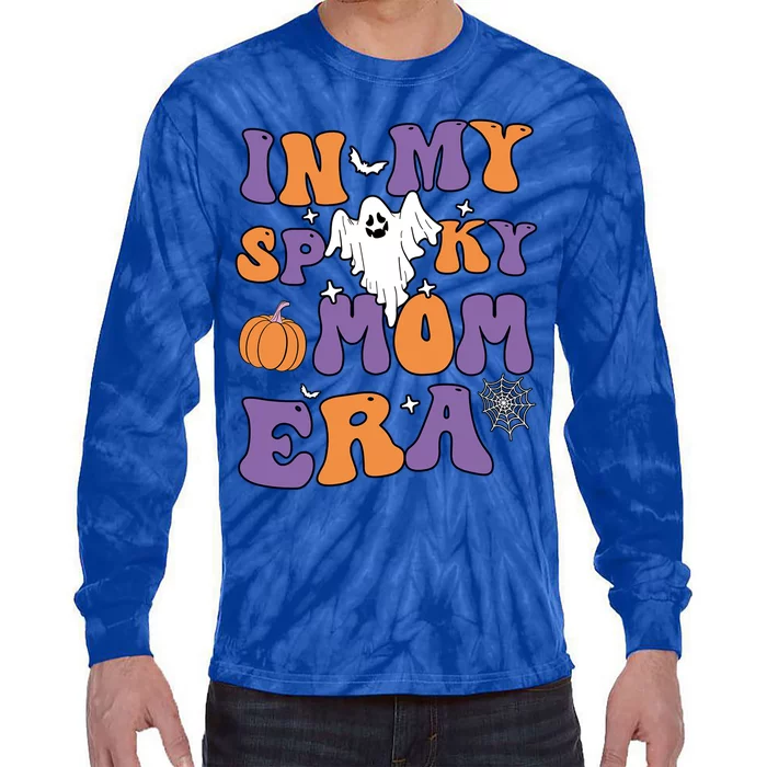 In My Spooky Mom Era Funny Halloween Groovy Meaningful Gift Tie-Dye Long Sleeve Shirt