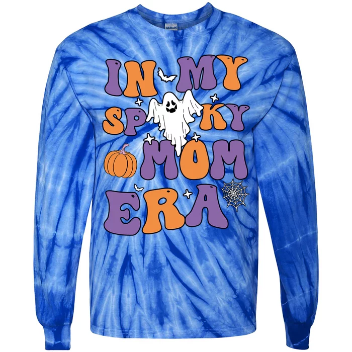 In My Spooky Mom Era Funny Halloween Groovy Meaningful Gift Tie-Dye Long Sleeve Shirt