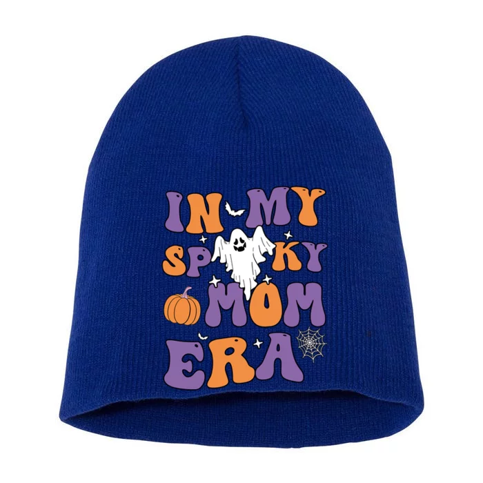 In My Spooky Mom Era Funny Halloween Groovy Meaningful Gift Short Acrylic Beanie