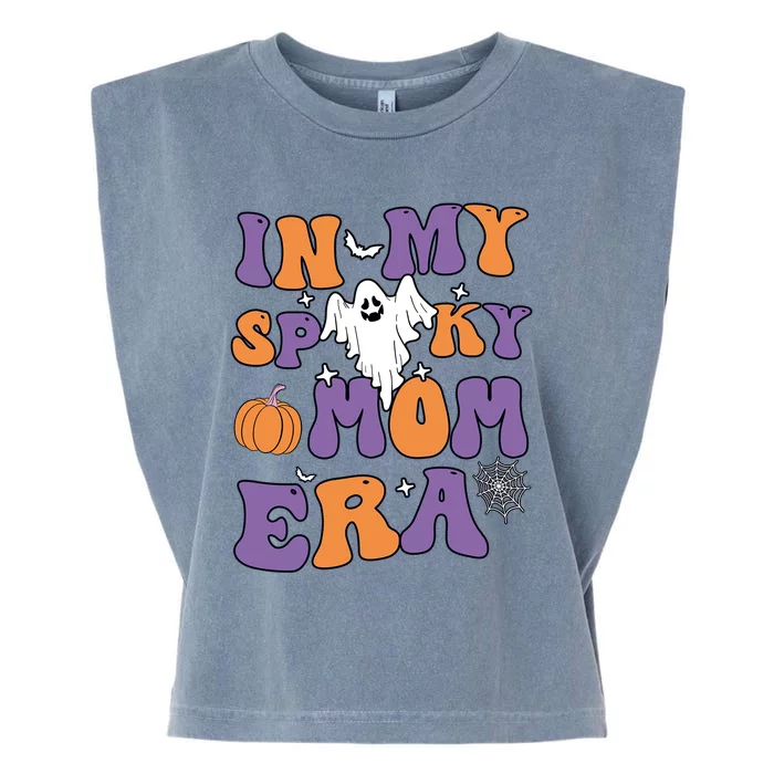 In My Spooky Mom Era Funny Halloween Groovy Meaningful Gift Garment-Dyed Women's Muscle Tee