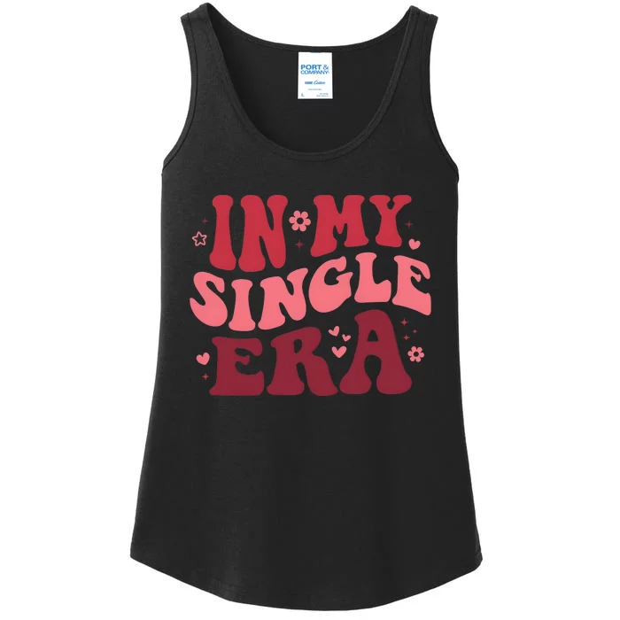 In My Single Era Valentine Day Couple Lover Ladies Essential Tank