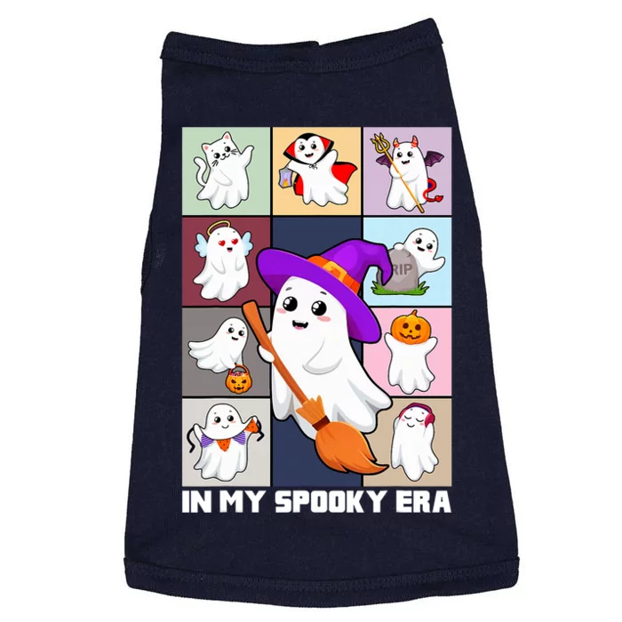 In My Spooky Era Groovy Hippie Halloween Ghost Doggie Tank