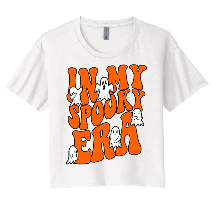 In My Spooky Era Halloween Groovy Women's Crop Top Tee