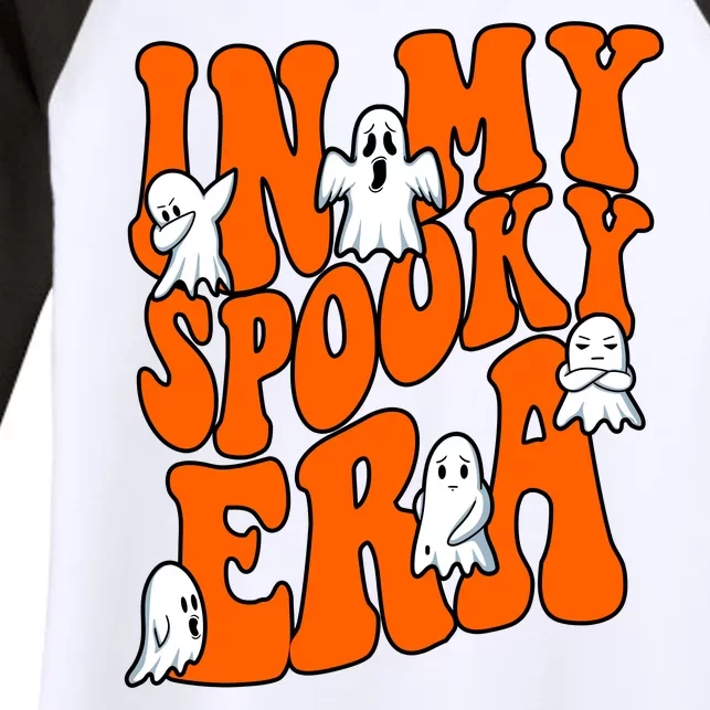 In My Spooky Era Halloween Groovy Women's Tri-Blend 3/4-Sleeve Raglan Shirt