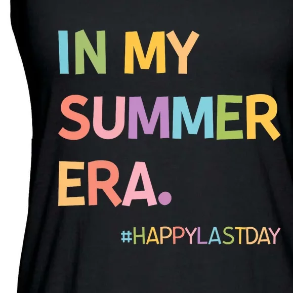 In My Summer Era Summer Break End Of School Year Teacher Ladies Essential Flowy Tank