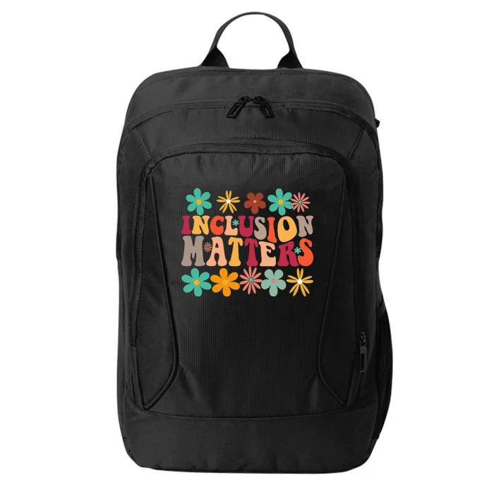 Inclusion Matters Special Ed Teacher Autism Awareness Retro City Backpack