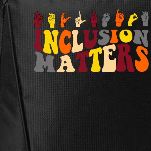 Inclusion Matters Sign Language City Backpack