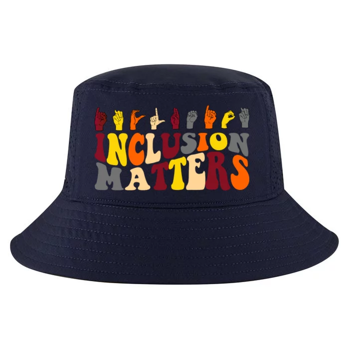 Inclusion Matters Sign Language Cool Comfort Performance Bucket Hat