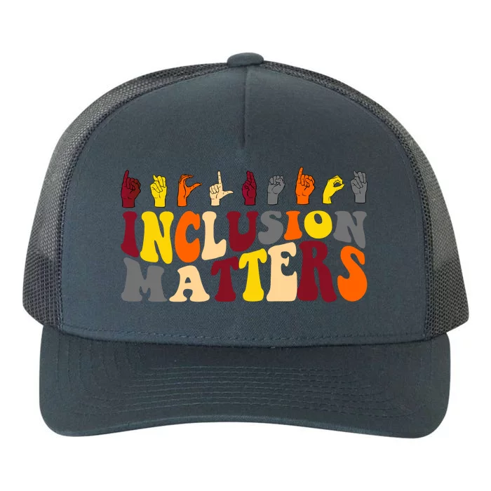 Inclusion Matters Sign Language Yupoong Adult 5-Panel Trucker Hat