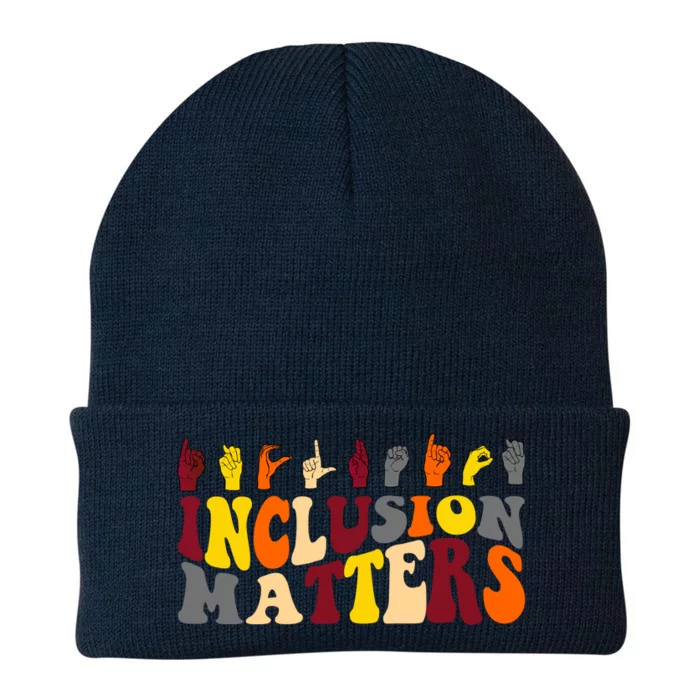 Inclusion Matters Sign Language Knit Cap Winter Beanie