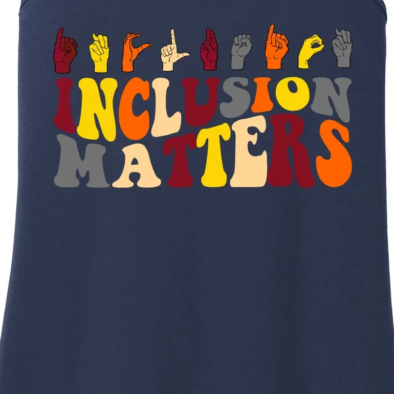 Inclusion Matters Sign Language Ladies Essential Tank