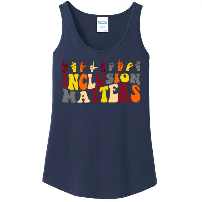 Inclusion Matters Sign Language Ladies Essential Tank