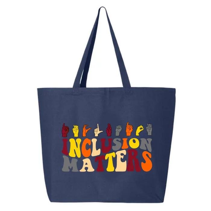 Inclusion Matters Sign Language 25L Jumbo Tote