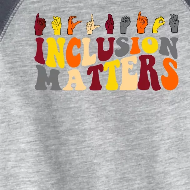 Inclusion Matters Sign Language Toddler Fine Jersey T-Shirt