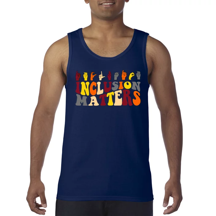 Inclusion Matters Sign Language Tank Top