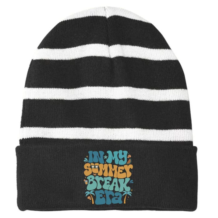 In My Summer Break Era Striped Beanie with Solid Band