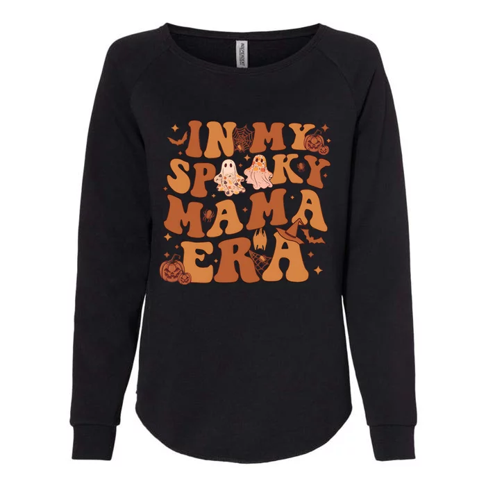 In My Spooky Mama Era Spooky Mom Funny Halloween Womens California Wash Sweatshirt