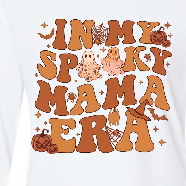 In My Spooky Mama Era Spooky Mom Funny Halloween Womens Cotton Relaxed Long Sleeve T-Shirt