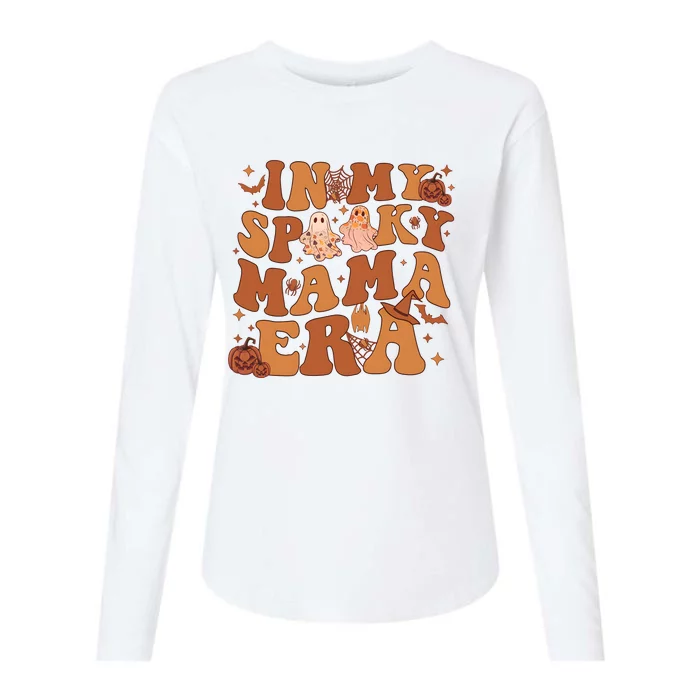 In My Spooky Mama Era Spooky Mom Funny Halloween Womens Cotton Relaxed Long Sleeve T-Shirt