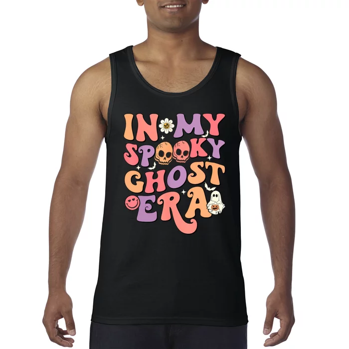 In My Spooky Ghost Era Skeleton Halloween Groovy Tank Top